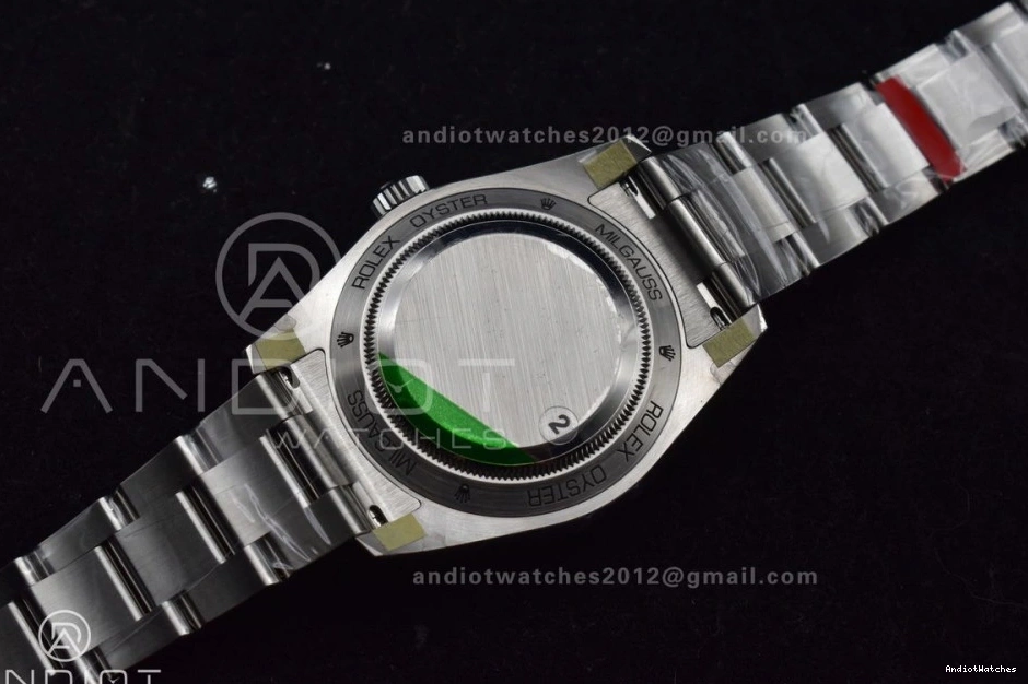 on SS Dial 914 1:1 GV VSF OdorResistant 904L Sapphire Black Edition Bracelet SS SA Milgauss Best Real Green 904L 116400 0511